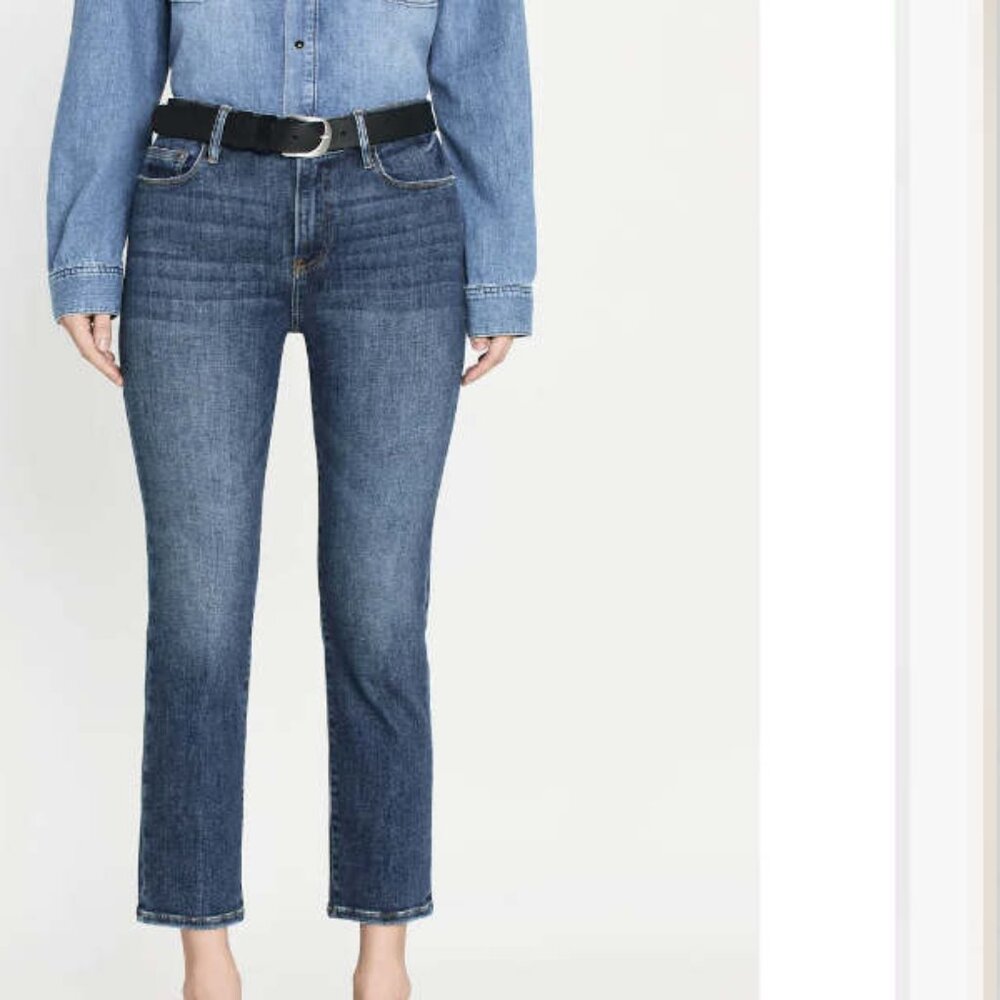 Frame Le High Straight Denim Jeans in‎ Bestia 29